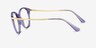 Vogue Eyewear VO5423 Transparent Violet MetalEyeglass Frames from EyeBuyDirect, Side View