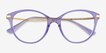 Vogue Eyewear VO5423 Transparent Violet MetalEyeglass Frames from EyeBuyDirect, Closed View