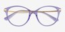 Vogue Eyewear VO5423 Transparent Violet MetalEyeglass Frames from EyeBuyDirect, Closed View