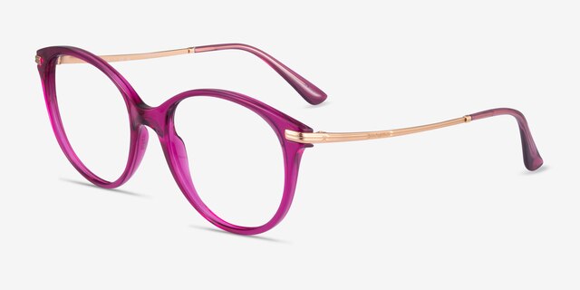 Vogue Eyewear VO5423 Clear Purple MetalEyeglass Frames from EyeBuyDirect, Angle View