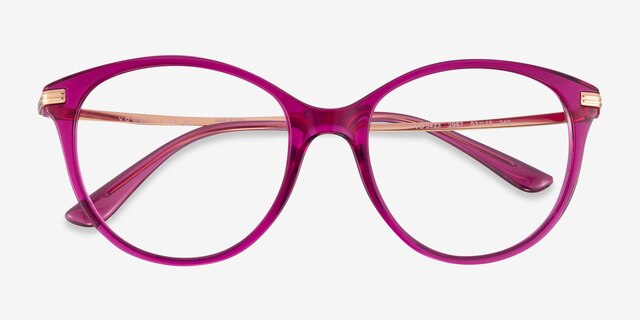 Vogue Eyewear VO5423 Clear Purple MetalEyeglass Frames from EyeBuyDirect, Closed View