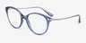 Vogue Eyewear VO5423 Clear Blue MetalEyeglass Frames from EyeBuyDirect, Angle View