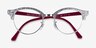 Ray-Ban RB4246V Clubround Shiny Gray AcetateEyeglass Frames from EyeBuyDirect, Closed View