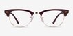 Ray-Ban RB5154 Clubmaster Brown Rose Gold AcetateEyeglass Frames from EyeBuyDirect, Front View