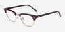 Ray-Ban RB5154 Clubmaster Brown Rose Gold AcetateEyeglass Frames from EyeBuyDirect, Angle View