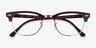 Ray-Ban RB5154 Clubmaster Brown Rose Gold AcetateEyeglass Frames from EyeBuyDirect, Closed View