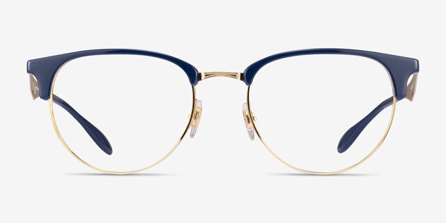 Ray-Ban RB6396 Blue Gold AcetateEyeglass Frames from EyeBuyDirect, Front View