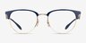 Ray-Ban RB6396 Blue Gold AcetateEyeglass Frames from EyeBuyDirect, Front View