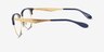 Ray-Ban RB6396 Blue Gold AcetateEyeglass Frames from EyeBuyDirect, Side View