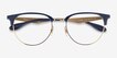 Ray-Ban RB6396 Blue Gold MetalEyeglass Frames from EyeBuyDirect, Closed View