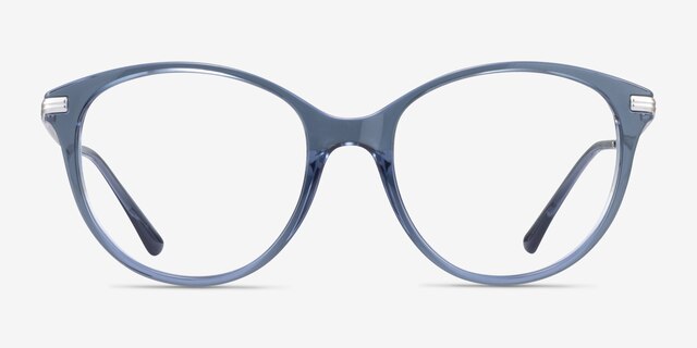 Vogue Eyewear VO5423 Clear Blue Silver MetalEyeglass Frames from EyeBuyDirect, Front View