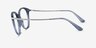 Vogue Eyewear VO5423 Clear Blue Silver MetalEyeglass Frames from EyeBuyDirect, Side View