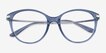Vogue Eyewear VO5423 Clear Blue Silver MetalEyeglass Frames from EyeBuyDirect, Closed View
