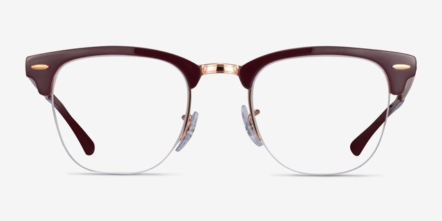 Ray-Ban RB3716VM Dark Purple MetalEyeglass Frames from EyeBuyDirect, Front View