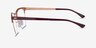 Ray-Ban RB3716VM Dark Purple MetalEyeglass Frames from EyeBuyDirect, Side View