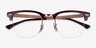 Ray-Ban RB3716VM Dark Purple MetalEyeglass Frames from EyeBuyDirect, Closed View