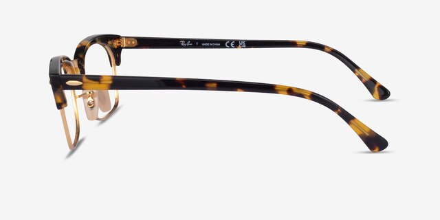 Ray-Ban RB3916V Gold Tortoise AcetateEyeglass Frames from EyeBuyDirect, Side View