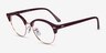 Ray-Ban RB4246V Clubround Dark Purple Gold AcetateEyeglass Frames from EyeBuyDirect, Angle View