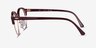 Ray-Ban RB4246V Clubround Dark Purple Gold AcetateEyeglass Frames from EyeBuyDirect, Side View