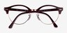 Ray-Ban RB4246V Clubround Dark Purple Gold AcetateEyeglass Frames from EyeBuyDirect, Closed View