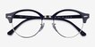 Ray-Ban RB4246V Clubround Navy Silver AcetateEyeglass Frames from EyeBuyDirect, Closed View
