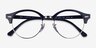 Ray-Ban RB4246V Clubround Navy Silver AcetateEyeglass Frames from EyeBuyDirect, Closed View