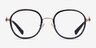 Coach HC5129 Black Gold AcetateEyeglass Frames from EyeBuyDirect, Front View