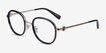Coach HC5129 Black Gold AcetateEyeglass Frames from EyeBuyDirect, Angle View