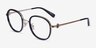 Coach HC5129 Black Gold AcetateEyeglass Frames from EyeBuyDirect, Angle View