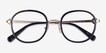 Coach HC5129 Black Gold AcetateEyeglass Frames from EyeBuyDirect, Closed View