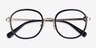 Coach HC5129 Black Gold AcetateEyeglass Frames from EyeBuyDirect, Closed View
