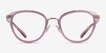 Coach HC5154 Transparent Pink AcetateEyeglass Frames from EyeBuyDirect, Front View