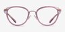 Coach HC5154 Transparent Pink AcetateEyeglass Frames from EyeBuyDirect, Front View