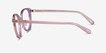 Coach HC5154 Transparent Pink AcetateEyeglass Frames from EyeBuyDirect, Side View