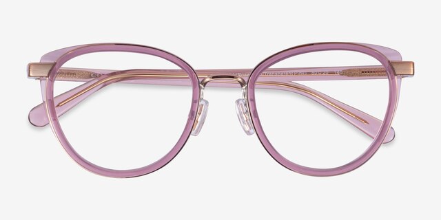 Coach HC5154 Transparent Pink AcetateEyeglass Frames from EyeBuyDirect, Closed View