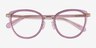 Coach HC5154 Transparent Pink AcetateEyeglass Frames from EyeBuyDirect, Closed View