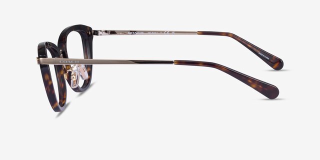 Coach HC6141 Dark Tortoise AcetateEyeglass Frames from EyeBuyDirect, Side View