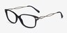 Coach HC6172 Black AcetateEyeglass Frames from EyeBuyDirect, Angle View