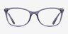 Coach HC6192U Transparent Purple PlasticEyeglass Frames from EyeBuyDirect, Front View