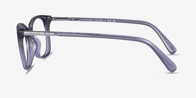 Coach HC6192U Transparent Purple PlasticEyeglass Frames from EyeBuyDirect, Side View