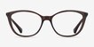 Ralph RA7114 Brown MetalEyeglass Frames from EyeBuyDirect, Front View