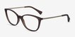 Ralph RA7114 Brown MetalEyeglass Frames from EyeBuyDirect, Angle View