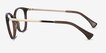 Ralph RA7114 Brown MetalEyeglass Frames from EyeBuyDirect, Side View