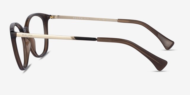 Ralph RA7114 Brown MetalEyeglass Frames from EyeBuyDirect, Side View