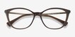 Ralph RA7114 Brown MetalEyeglass Frames from EyeBuyDirect, Closed View