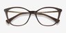 Ralph RA7114 Brown MetalEyeglass Frames from EyeBuyDirect, Closed View