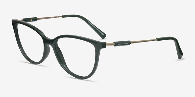 Armani Exchange AX3128 Vert Éco-responsableMontures de lunettes de vue d'EyeBuyDirect, Vue d'Angle