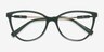 Armani Exchange AX3128 Vert Éco-responsableMontures de lunettes de vue d'EyeBuyDirect, Vue Rapprochée