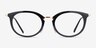 Ray-Ban RB7255 Black Plastic-metalEyeglass Frames from EyeBuyDirect, Front View