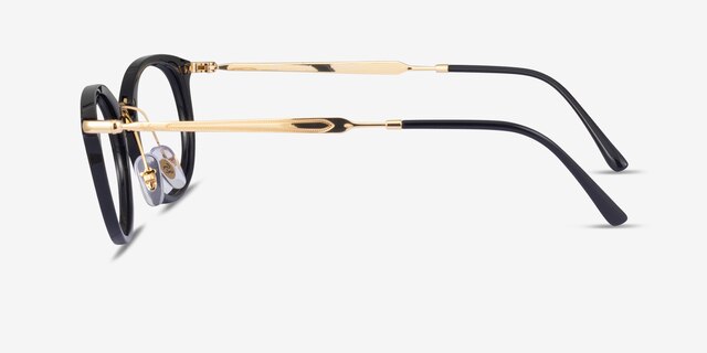 Ray-Ban RB7255 Black Plastic-metalEyeglass Frames from EyeBuyDirect, Side View